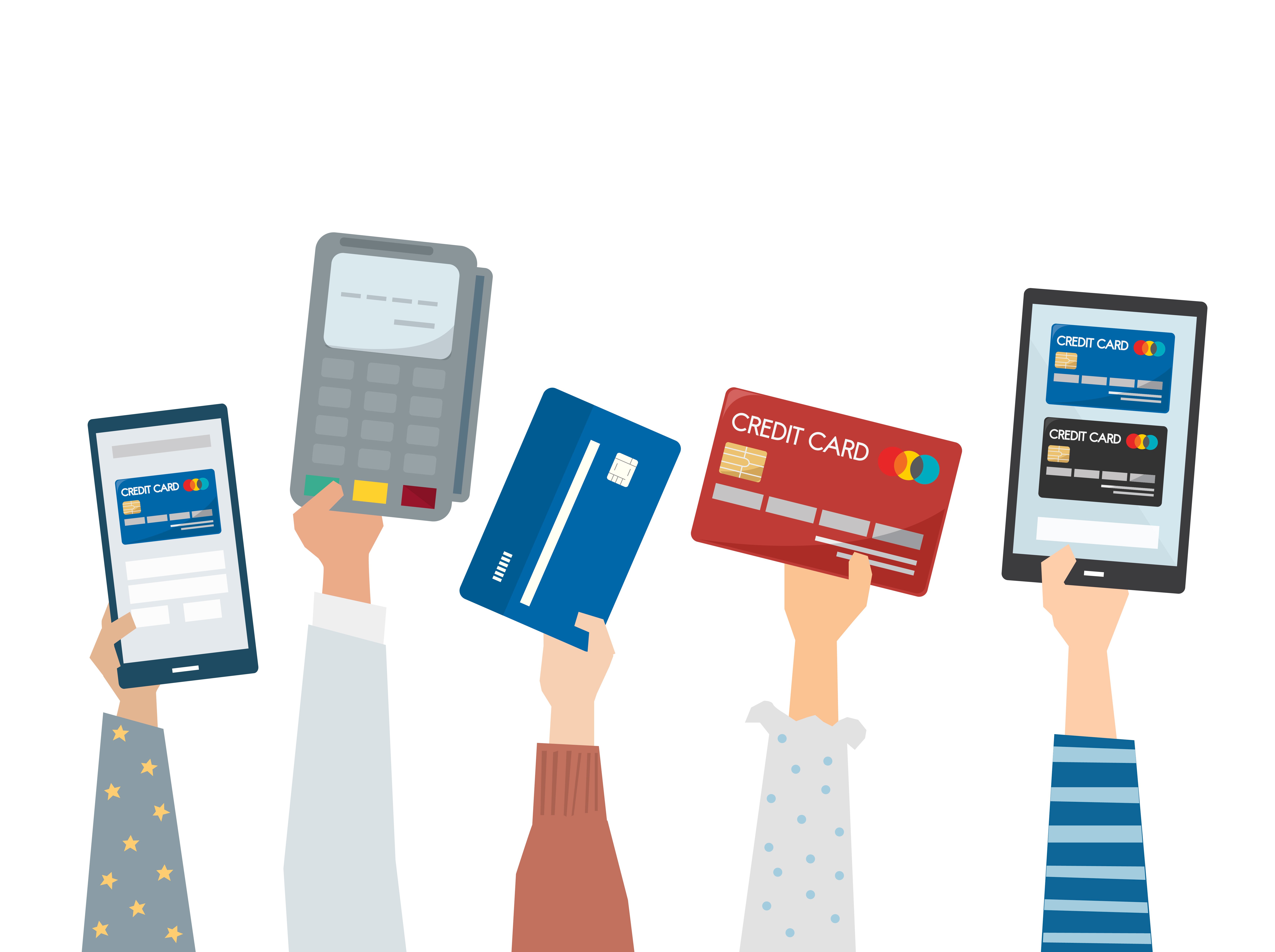 hands holding credit cards hands holding credit cards